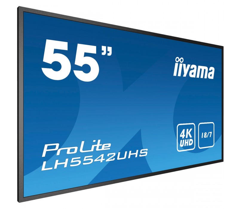 Monitor Iiyama Prolite LH5542UHS-B1 IPS 4K UHD velkoformátový displej se slotem Intel® SDM
