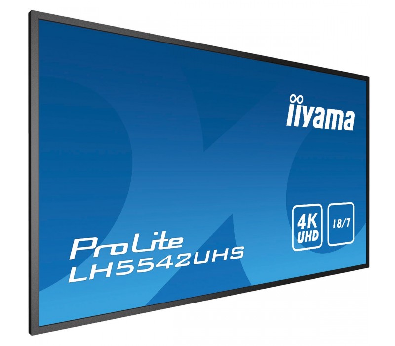 Monitor Iiyama Prolite LH5542UHS-B1 IPS 4K UHD velkoformátový displej se slotem Intel® SDM