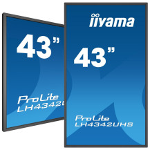 Monitor Iiyama Prolite LH4342UHS-B1 IPS 4K UHD velkoformátový displej se slotem Intel® SDM