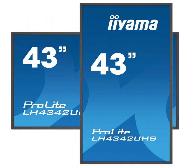 Monitor Iiyama Prolite LH4342UHS-B1 IPS 4K UHD velkoformátový displej se slotem Intel® SDM