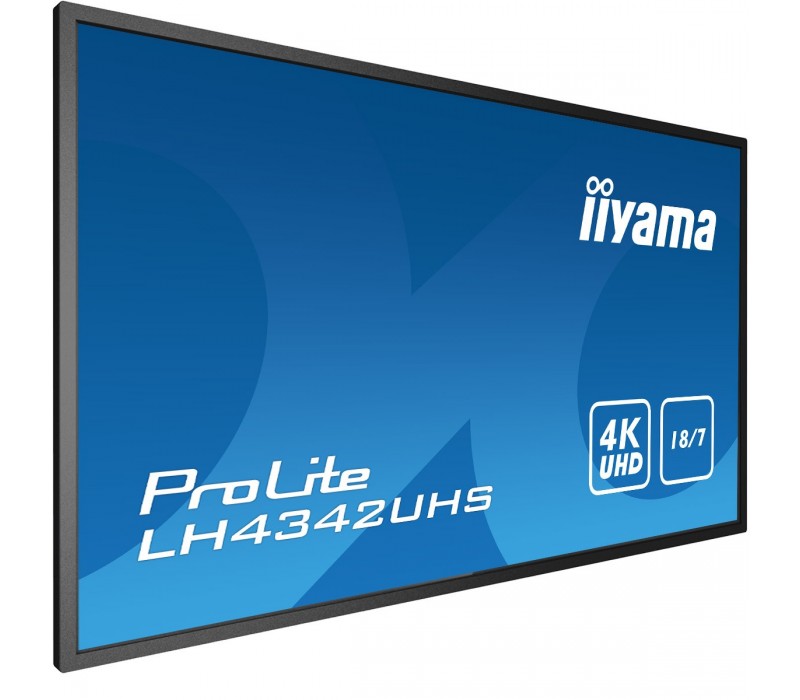 Monitor Iiyama Prolite LH4342UHS-B1 IPS 4K UHD velkoformátový displej se slotem Intel® SDM