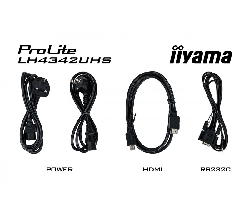 Monitor Iiyama Prolite LH4342UHS-B1 IPS 4K UHD velkoformátový displej se slotem Intel® SDM