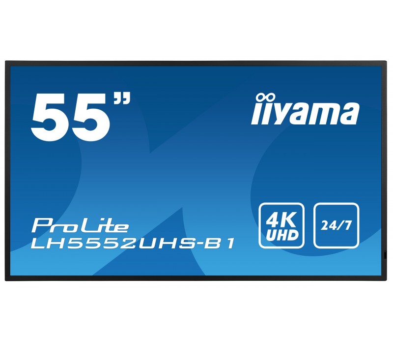Monitor iiyama ProLite LH5552UHS-B1 55" VA 4K UHD, Digital Signage, 24/7, Intel® SDM, Android