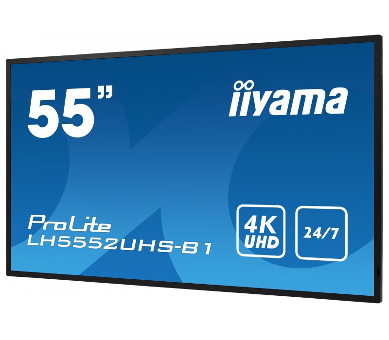 Monitor iiyama ProLite LH5552UHS-B1 55" VA 4K UHD, Digital Signage, 24/7, Intel® SDM, Android