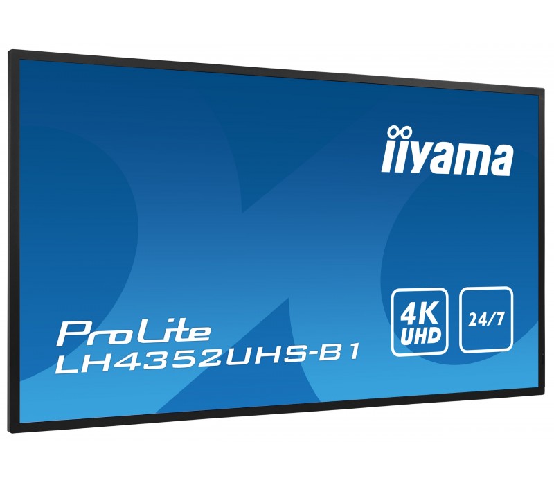 Monitor iiyama ProLite LH4352UHS-B1 43" IPS 4K UHD, Digital Signage, 24/7, Intel® SDM, Android