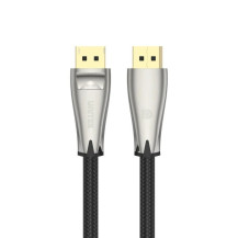 Kábel DisplayPort v1.4, 8K, 2mb, M/M, čierny opletený, herný, PC