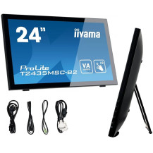 Dotykový monitor iiyama ProLite T2435MSC-B2 24'' LED VA Kamera+mikrofón