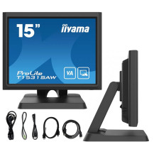 Dotykový monitor POS iiyama ProLite T1531SAW-B6 15" VA, IP54, VGA, HDMI, DisplayPort