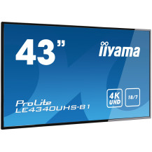 Veľkoformátový monitor iiyama ProLite LE4340UHS-B1 43" 4K iisignage