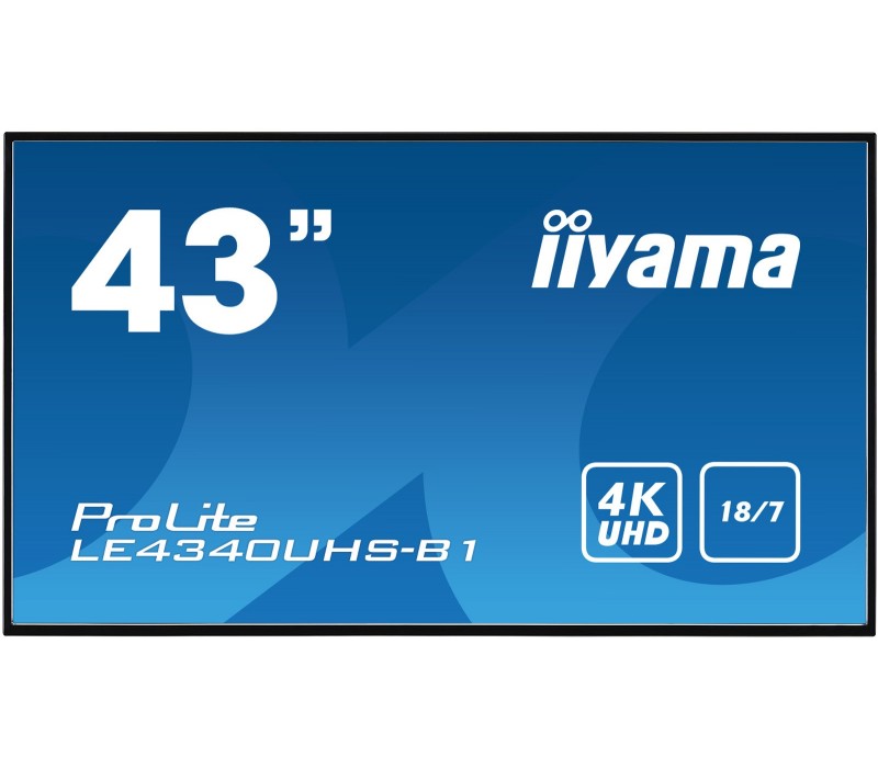 Veľkoformátový monitor iiyama ProLite LE4340UHS-B1 43" 4K iisignage
