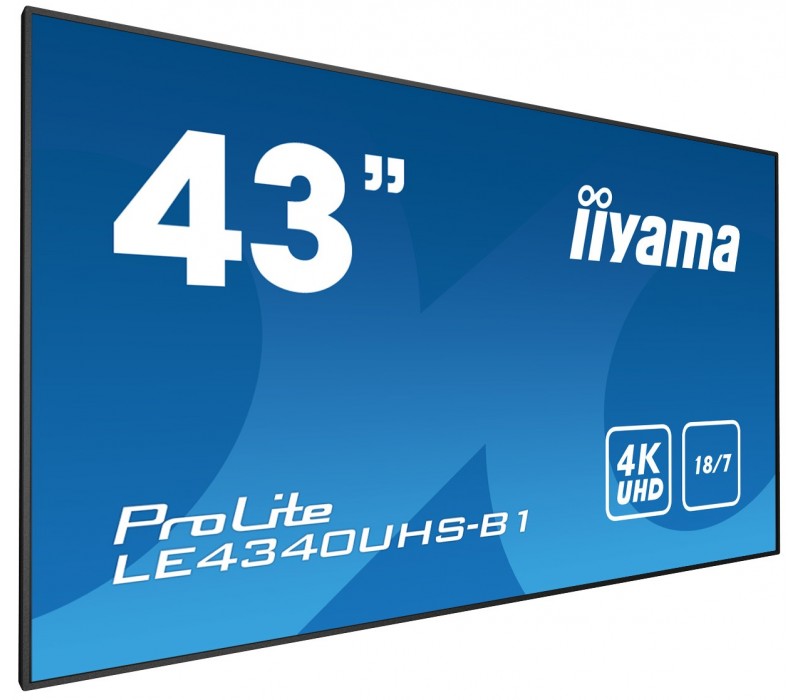 Veľkoformátový monitor iiyama ProLite LE4340UHS-B1 43" 4K iisignage