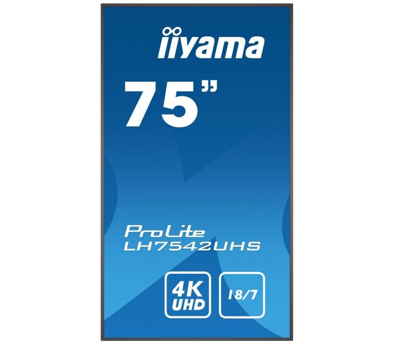 Veľkoformátový monitor iiyama Prolite LH7542UHS-B3 IPS 4K UHD 18/7 Android FailOver
