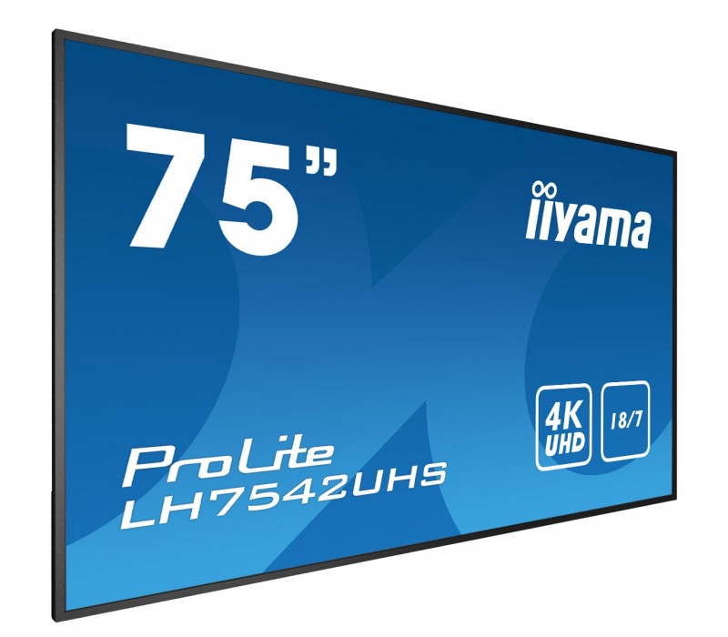 Veľkoformátový monitor iiyama Prolite LH7542UHS-B3 IPS 4K UHD 18/7 Android FailOver