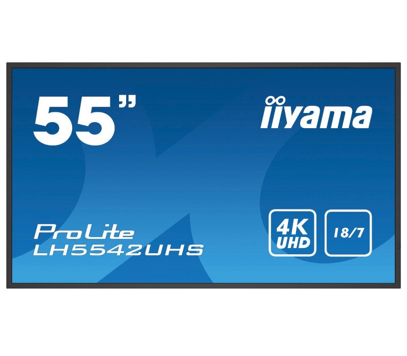 Monitor DigitalSignage iiyama ProLite LH5542UHS-B3 55", 4K, IPS, 18/7, Android, Intel® SDM, eshare, iisignage