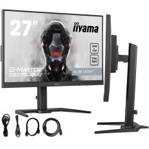 Monitor iiyama G-Master GB2730QSU-B5 SilverCrow 27" WQHD TN LED 1ms 75Hz /HDMI, DP/ FreeSync FlickerFree BlackTuner