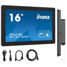 Dotykový monitor 16"  iiyama ProLite TF1615MC-B1 FHD IPS /VGA HDMI DP/ IP65