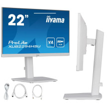 Monitor iiyama ProLite XUB2294HSU-W2 22" VA LED 1ms 75Hz /HDMI DP/ FlickerFree FreeSync biely