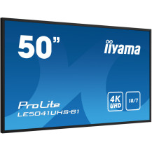 Monitor iiyama ProLite LE5041UHS-B1 50" IPS LED, 4K, 18/7 Digital Signage, 1xVGA, 3xHDMI