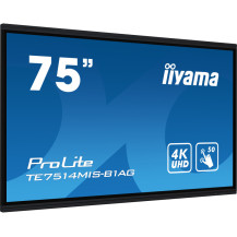 Interaktywny monitor dotykowy iiyama ProLite TE7514MIS-B1AG 75" 4K, IPS LED, Android13, iiWare11, ScreenShare, 24/7, WiFi, USB-C