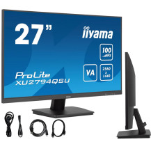 Monitor iiyama ProLite XU2794QSU-B6 27" WQHD VA LED 100Hz 1ms /HDMI DisplayPort/ hub USB FlickerFree