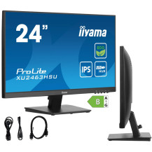Monitor iiyama ECO ProLite XU2463HSU-B1 24" IPS LED 100Hz /HDMI DisplayPort/ hub USB, Eye Safe, Eye Comfort