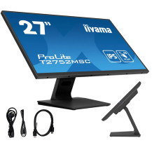 iiyama ProLite T2752MSC-B1 27" monitor IPS LED s dotykovou obrazovkou /HDMI, DisplayPort/reproduktory, NANO povrchová úprava
