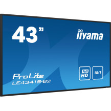 Monitor iiyama ProLite LE4341S-B2 43" IPS LED, FHD, 18/7 Digital Signage, 1xVGA, 3xHDMI, USB, LAN