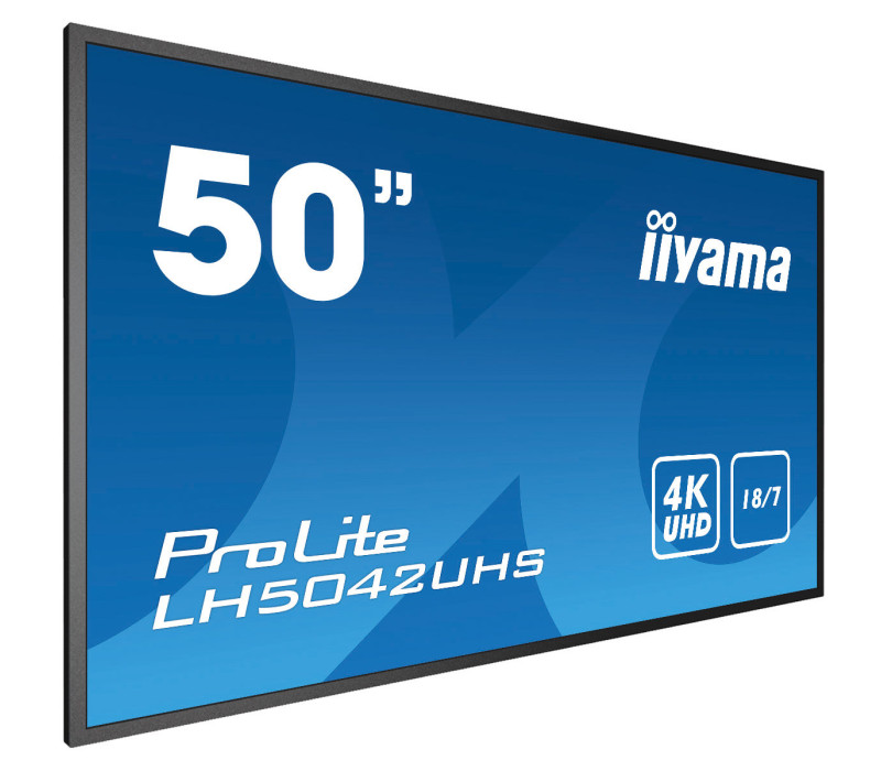 Monitor DigitalSignage iiyama ProLite LH5042UHS-B3 50", 4K, IPS, 18/7, Android, Intel® SDM, eshare, iisignage