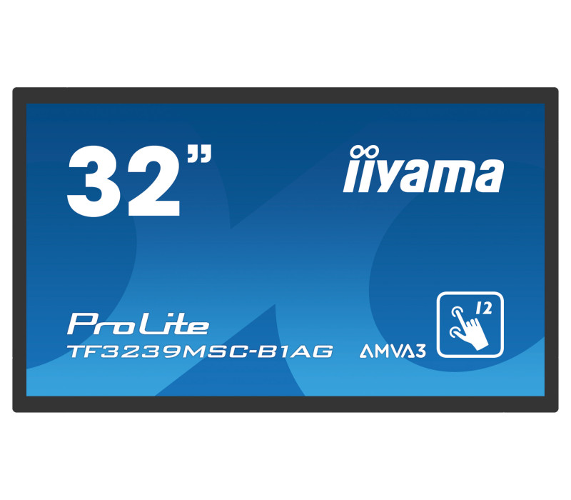 Dotykový monitor iiyama ProLite TF3239MSC-B1AG 32" AMVA, 24/7, AntiGlare, 12xPCAP, OpenFrame