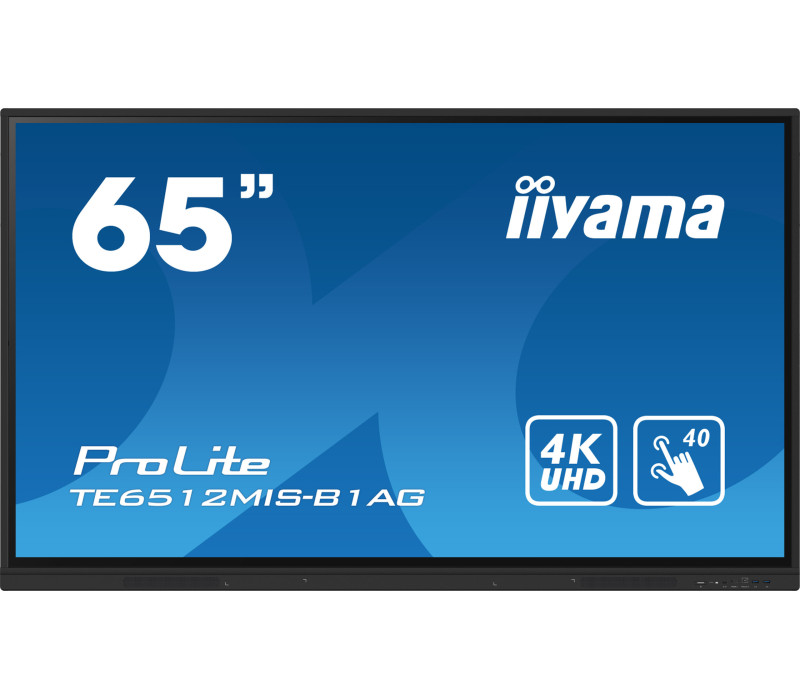 Interaktívny monitor 65" iiyama ProLite TE6512MIS-B1AG IPS LED 4K /VGA HDMI USB-C WiFi/ iiware, Android11, ScreenSharePro