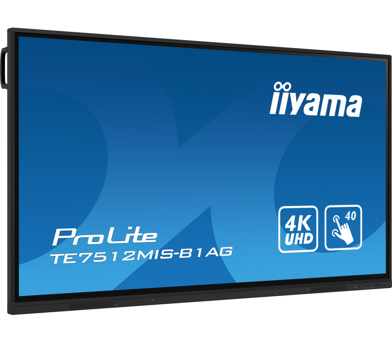 Interaktívny monitor 75" iiyama ProLite TE7512MIS-B1AG IPS LED 4K /VGA HDMI USB-C WiFi/ iiware, Android11, ScreenSharePro