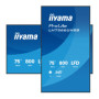 Digitálna reklama iiyama LH7566UHSB-B1AG 75" 4K UHD 800 cd/m² iiSignage², iiControl, iiShare, 24/7, Wi-Fi, Android 14
