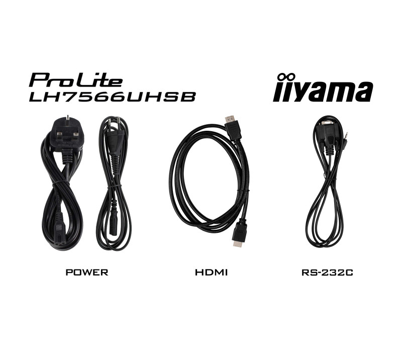 Digitálna reklama iiyama LH7566UHSB-B1AG 75" 4K UHD 800 cd/m² iiSignage², iiControl, iiShare, 24/7, Wi-Fi, Android 14