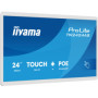 Biely interaktívny monitor iiyama 24" TW2424AS-W3P FHD, Android 14 s GMS, Wi-Fi, LAN, PoE, iiSignage², 24/7