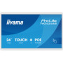 Biely interaktívny monitor iiyama 24" TW2424AS-W3P FHD, Android 14 s GMS, Wi-Fi, LAN, PoE, iiSignage², 24/7