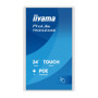 Biely interaktívny monitor iiyama 24" TW2424AS-W3P FHD, Android 14 s GMS, Wi-Fi, LAN, PoE, iiSignage², 24/7
