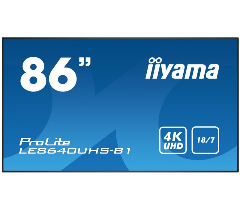 Velkoformátový monitor iiyama ProLite LE8640UHS-B1 86" 4K iisignage