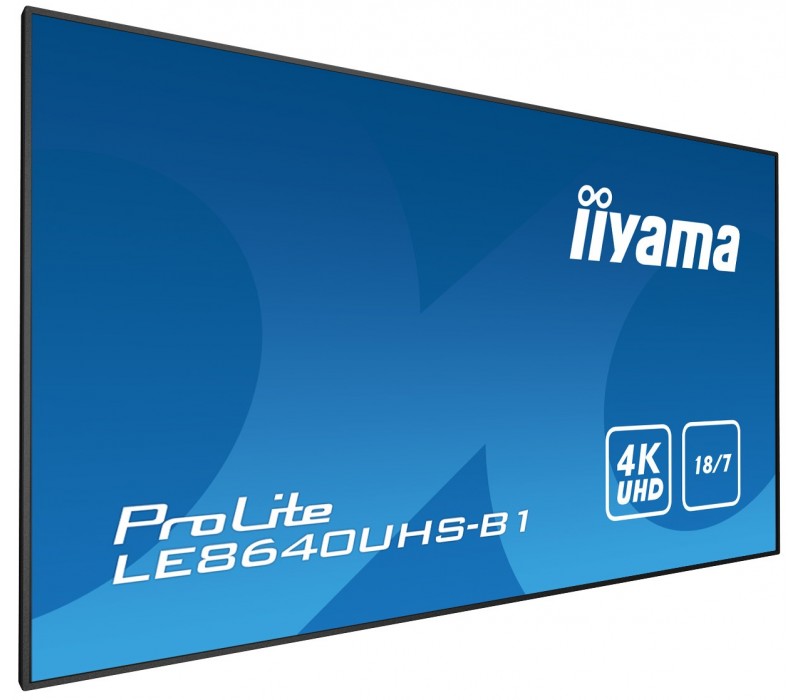 Velkoformátový monitor iiyama ProLite LE8640UHS-B1 86" 4K iisignage