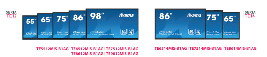Porovnanie najnovších interaktívnych tabúľ iiyama série 12 a 14